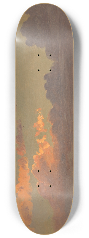Frederic Edwin Church - Sunset 8.25 inch art skate deck