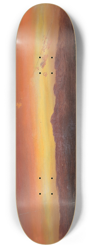 Frederic Edwin Church - Sunset 8.25 inch art skate deck