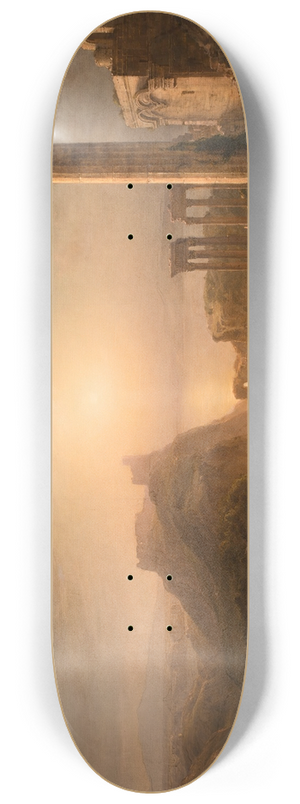 Frederic Edwin Church - Syria by the Sea 8.25 inch art skate deck