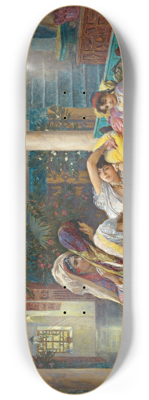 Frederick Arthur Bridgman - In The Harem 8.25 inch art skate deck