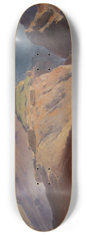 Friedrich Preller The Younger - Felsenlandschaft Mykene 8.25 inch art skate deck
