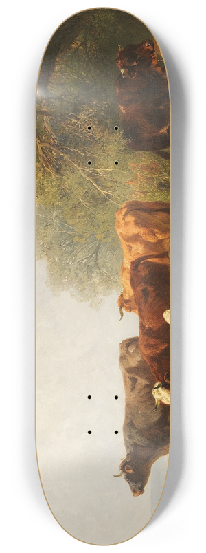 Friedrich Voltz - Khe an einem See 8.25 inch art skate deck