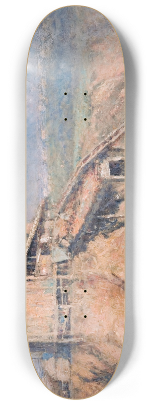 Frederick McCubbin - The old stone crusher (The quarry) 8.25 inch art skate deck