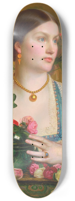 Frederick Sandys - Grace Rose 8.25 inch art skate deck