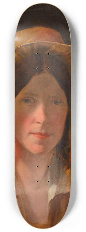Friedrich von Amerling - Antonie Amerling mit Florentinerhut (1. Gattin des Knstlers) 8.25 inch art skate deck Friedrich von Amerling - Antonie Amerling mit Florentinerhut (1. Gattin des Knstlers) 8.25 inch art skate deck