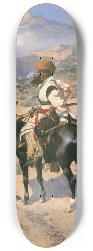 Frederic Remington - An Indian Trapper 8.25 inch art skate deck