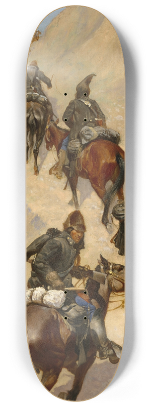 Frederic Remington - Scouts Climbing a Mountain 8.25 inch art skate deck
