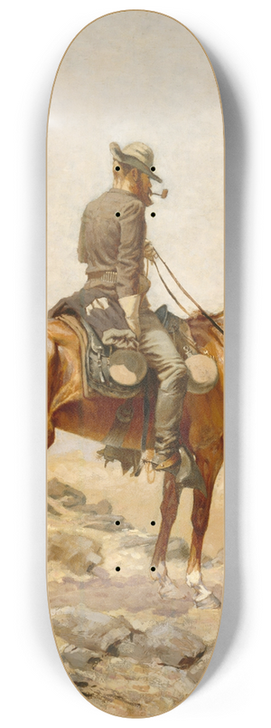Frederic Remington - The Lookout 8.25 inch art skate deck