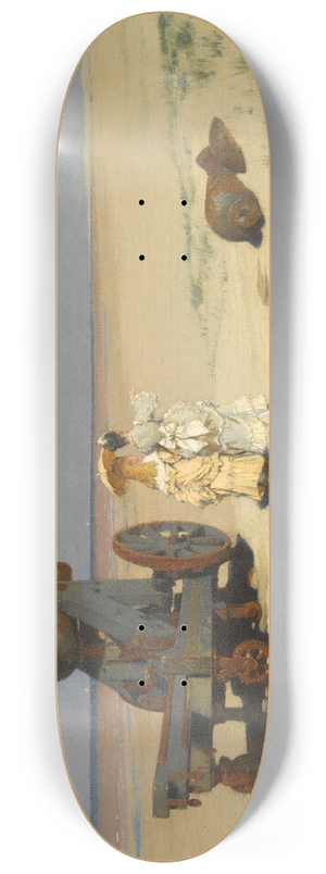 Frederik Hendrik Kaemmerer - A Beach Stroll 8.25 inch art skate deck