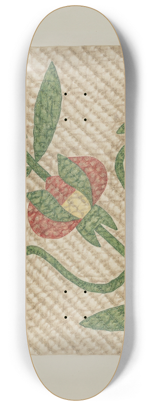Fred Hassebrock - Tulip Pattern Quilt 8.25 inch art skate deck