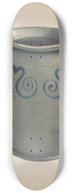 Fred Weiss - Stoneware Crock 8.25 inch art skate deck