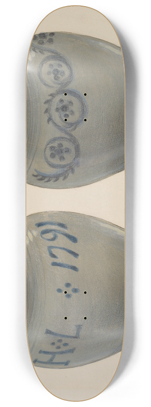 Fred Weiss - Stoneware Vase 8.25 inch art skate deck