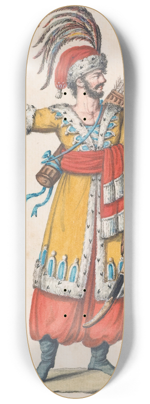 French School - Oriental Costumes 1 8.25 inch art skate deck