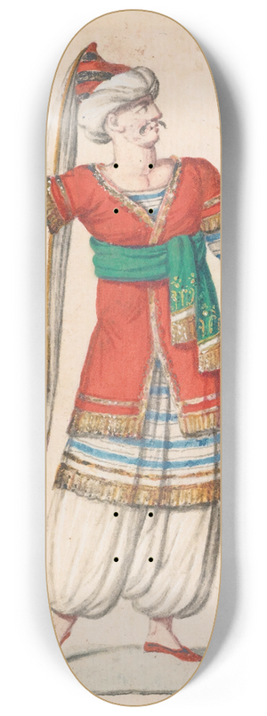 French School - Oriental Costumes 2 8.25 inch art skate deck