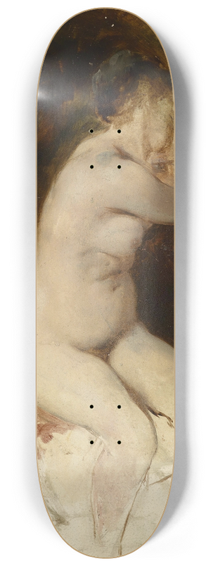 Friedrich August von Kaulbach - Aktstudie 8.25 inch art skate deck