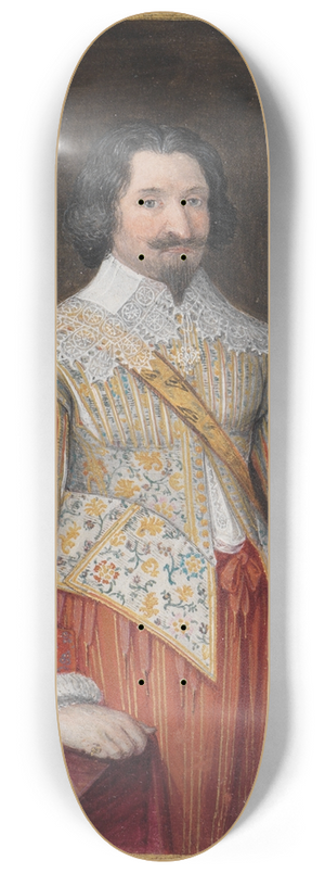 Friedrich Brentel - Bildnis Georg II. Herr von Fleckenstein, Kniestck 8.25 inch art skate deck