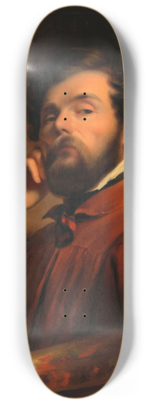 Friedrich von Amerling - Selbstbildnis Friedrich von Amerling 8.25 inch art skate deck