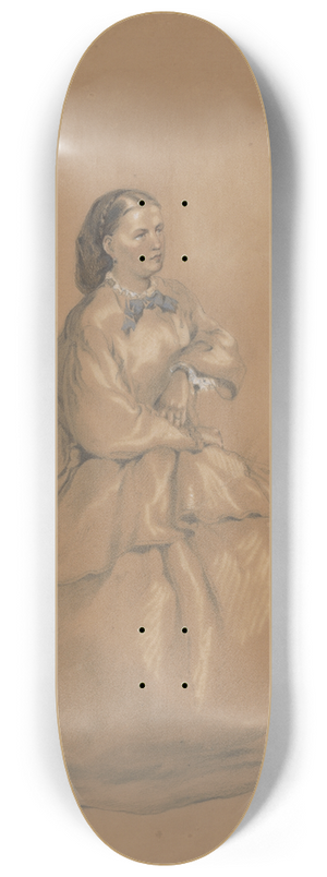 Friedrich Carl von Scheidlin - Seated 8.25 inch art skate deck