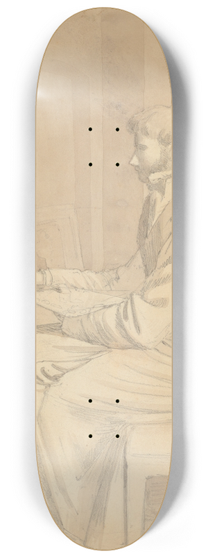 Friedrich von Amerling - Self-Portrait 8.25 inch art skate deck