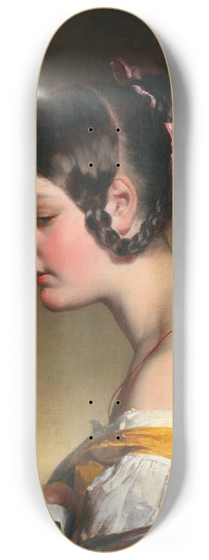 Friedrich von Amerling - The Letter 8.25 inch art skate deck