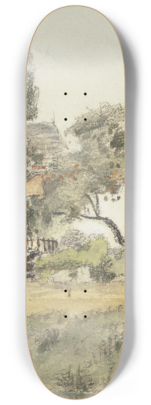Friedrich Eugen Peipers - Section from Schandau 8.25 inch art skate deck