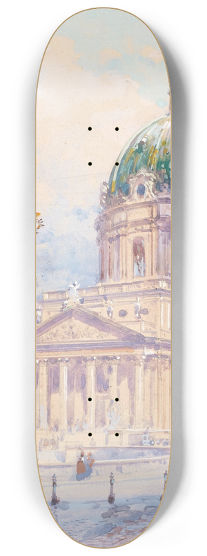 Friedrich Frank - Saint Charless church in Vienna 8.25 inch art skate deck
