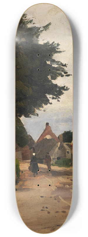 Friedrich Kallmorgen - Sommerliche Dorfstrae 8.25 inch art skate deck