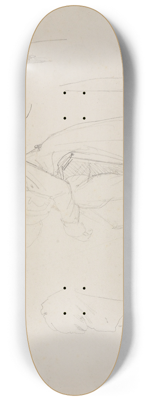Friedrich Mosbrugger  - Kopf-, Figuren- und Gewandstudien 8.25 inch art skate deck