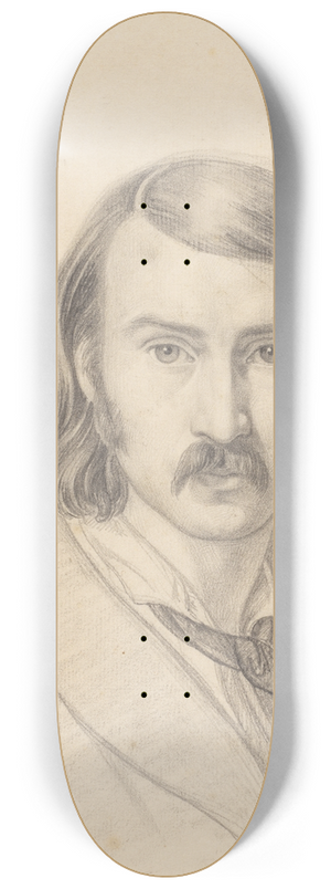 Friedrich Preller the Elder - Self-Portrait 8.25 inch art skate deck