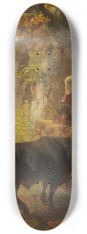 Friedrich Voltz - Der wildgewordene Stier 8.25 inch art skate deck