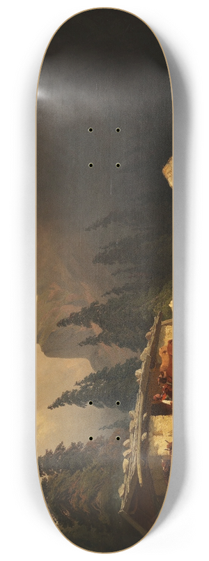 Friedrich Voltz - Gewitter im Gebirge 8.25 inch art skate deck