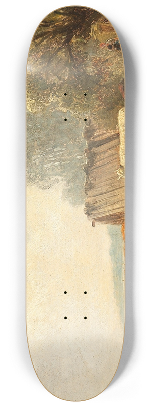 Friedrich Voltz - Rinderherde am Wasser 8.25 inch art skate deck