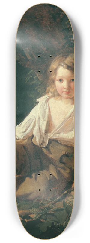 Friedrich von Amerling - Ein Fischerknabe 8.25 inch art skate deck