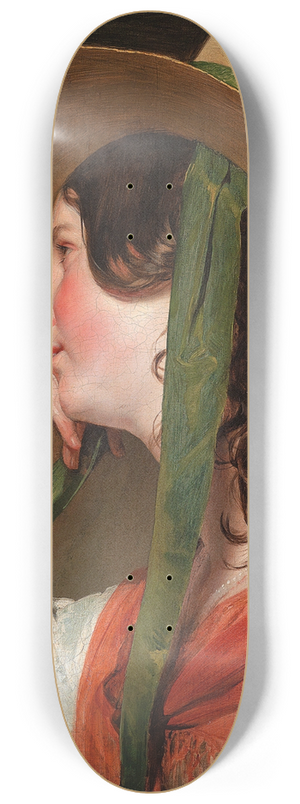 Friedrich von Amerling - Mdchen mit Strohhut 8.25 inch art skate deck
