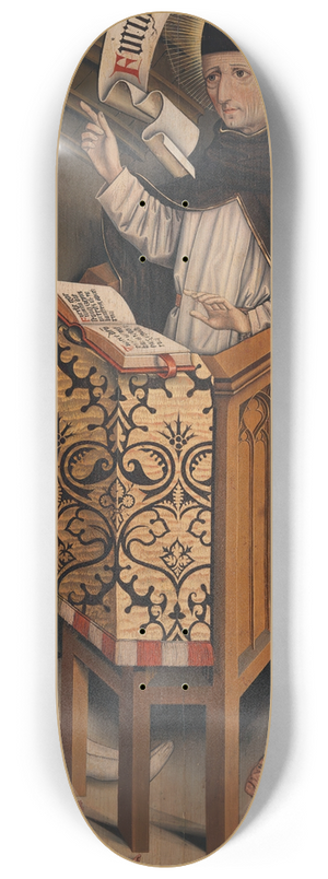 Friedrich Walther - Sermon of Saint Albertus Magnus 8.25 inch art skate deck