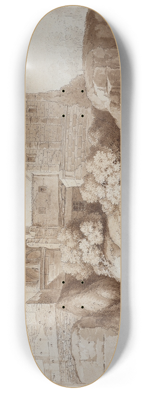 Friedrich Wilhelm Gmelin - Der sogenannte Sibyllentempel zu Tivoli 8.25 inch art skate deck