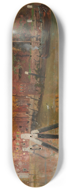 Frits Thaulow - Dordrecht 8.25 inch art skate deck