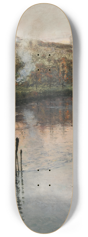 Frits Thaulow - Soleil couchant sur lArques  Pquigny 8.25 inch art skate deck