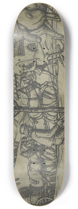 Fritz Boehle - Plowing farmer 8.25 inch art skate deck