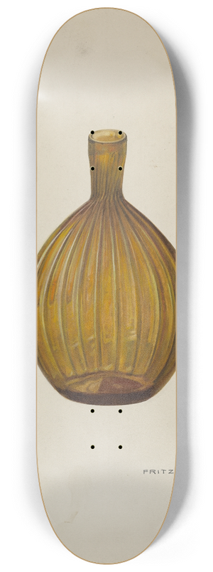 Fritz Boehmer - Whiskey Flask 8.25 inch art skate deck