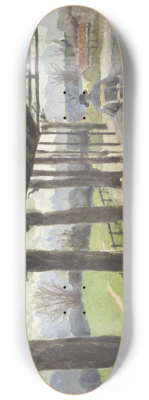 Fritz Hauck - View from Tutzing 8.25 inch art skate deck