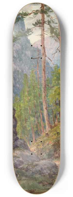 Fritz Lach - A wood in Tragss 8.25 inch art skate deck
