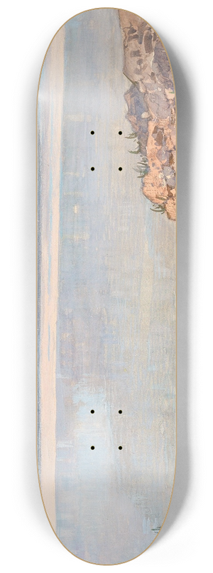 Fritz Lach - Rocky coast and quiet sea 8.25 inch art skate deck