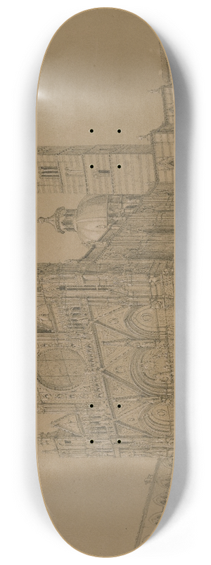 Friedrich Wilhelm Ludwig - S. Maria Assunta in Siena 8.25 inch art skate deck
