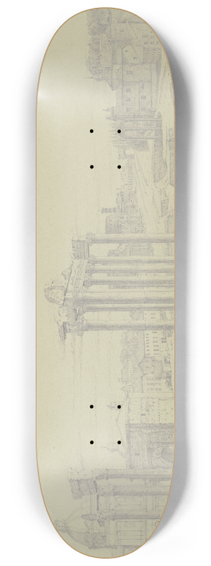 Friedrich Wilhelm Ludwig - The Forum Romanum 8.25 inch art skate deck