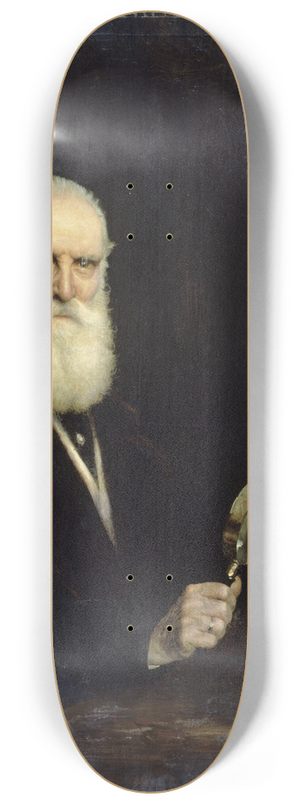 Gabriel Ferrier - Portrait de Charles Sedelmeyer (1837-1925), marchand de tableaux. 8.25 inch art skate deck