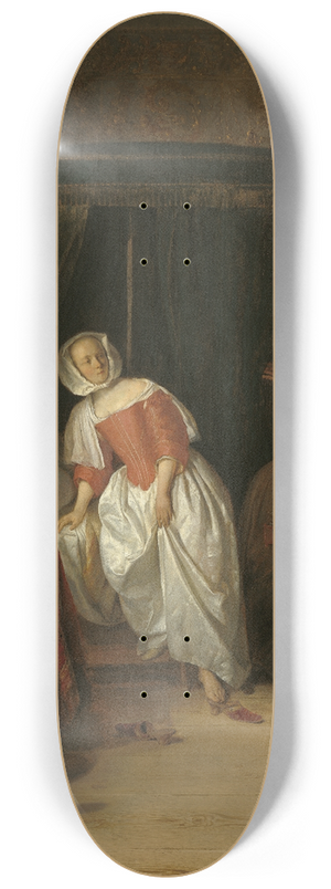 Gabriel Metsu - The Intruder 8.25 inch art skate deck