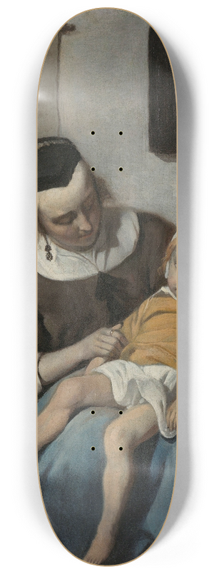 Gabriel Metsu - The Sick Child 8.25 inch art skate deck