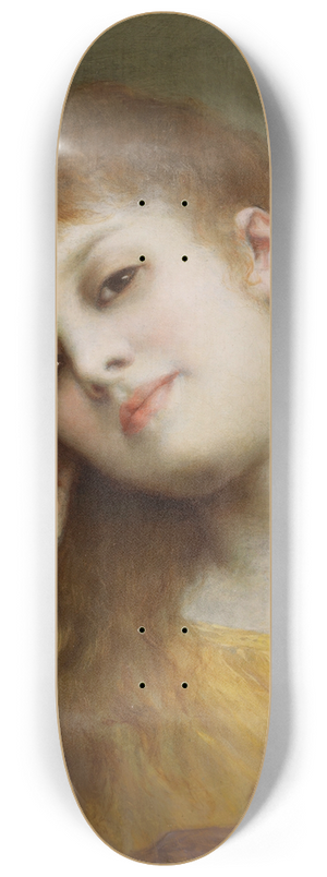 Gabriel von Max - Bildnis eines jungen Mdchens 8.25 inch art skate deck