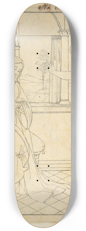 Friedrich Wilhelm Schadow - The Annunciation 8.25 inch art skate deck
